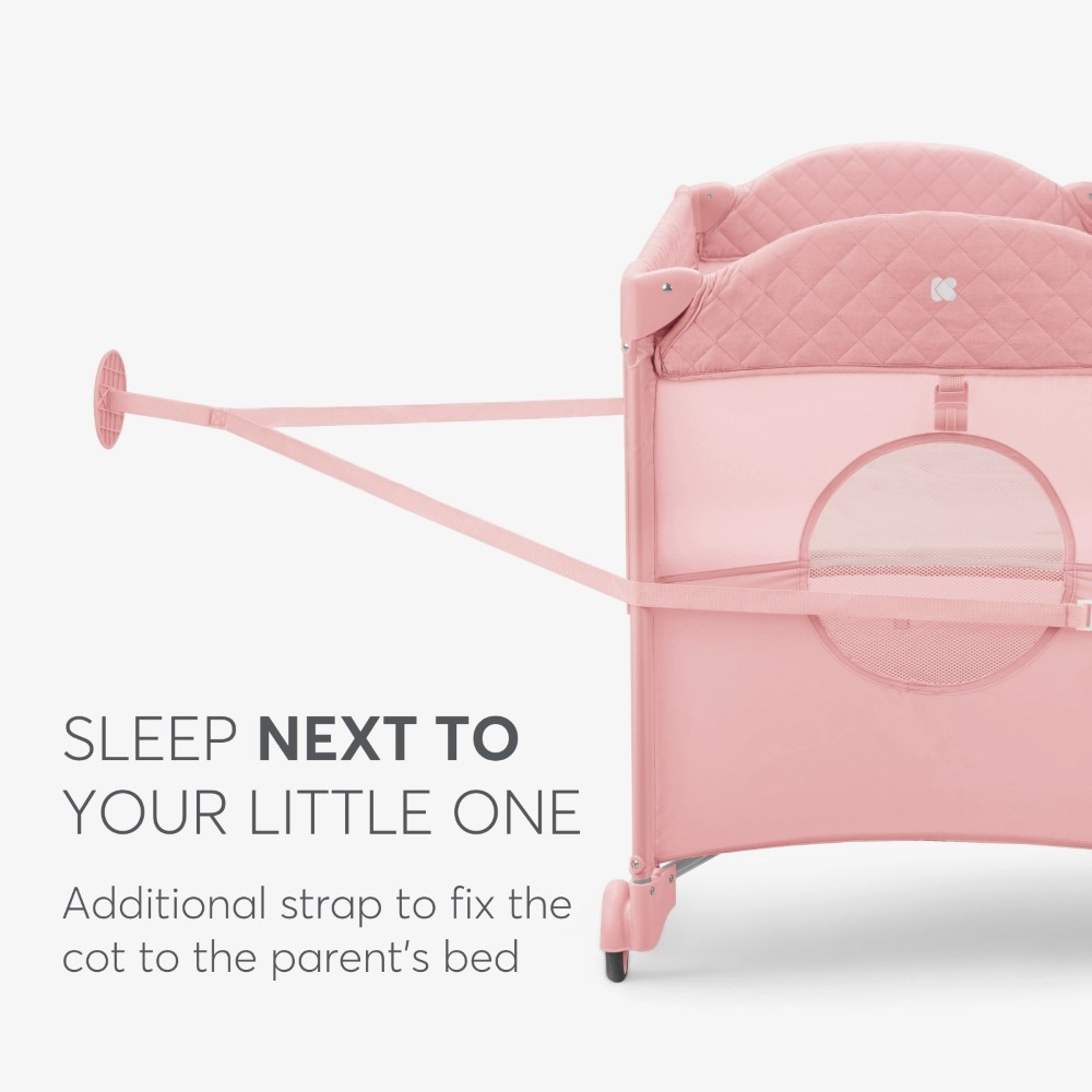 Η φωτογραφία δείχνει KIKKA BOO ΠΑΡΚΟΚΡΕΒΑΤΟ 2 ΕΠΙΠΕΔΩΝ MILKY WAY PINK 2023.