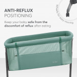 Το Bedside Crib NOAH είναι σχεδιασμένο για βρέφη από τη γέννηση έως 6 μηνών, παρέχοντας ένα ασφαλές, άνετο μέρος ακριβώς δίπλα στο κρεβάτι σας βοηθώντας τόσο τους γονείς όσο και το μωρό να επιτύχουν έναν ήσυχο και εύκολο νυχτερινό ύπνο.