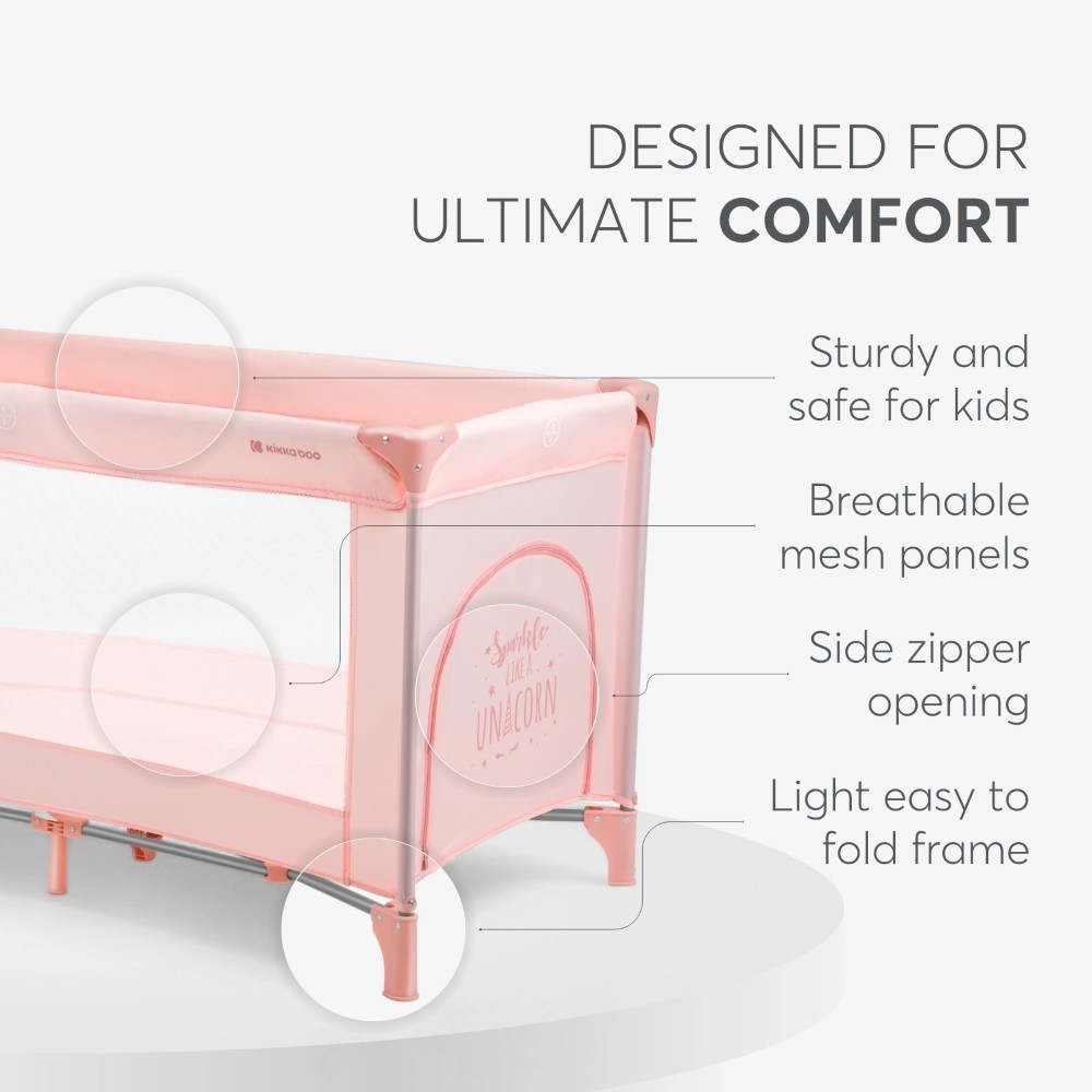 KIKKA BOO ΠΑΡΚΟΚΡΕΒΑΤΟ 1 ΕΠΙΠΕΔΟΥ SO GIFTED 2023 PINK.