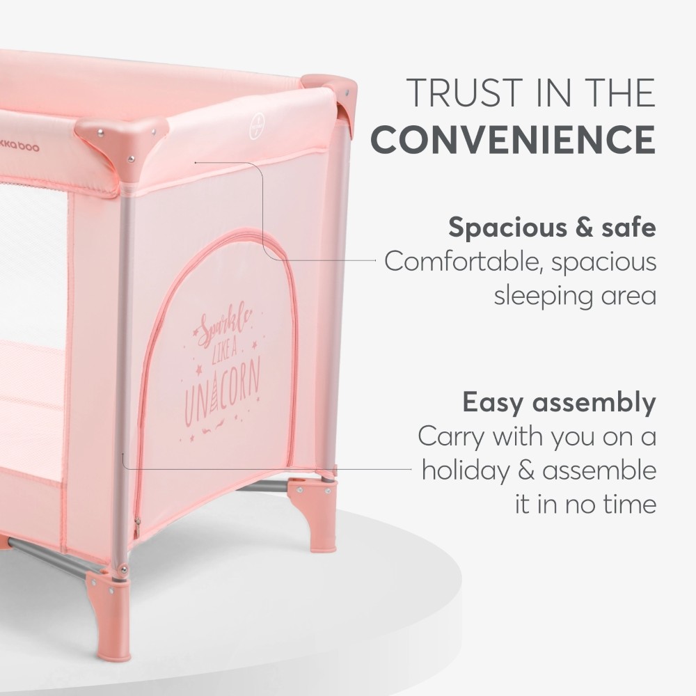 KIKKA BOO ΠΑΡΚΟΚΡΕΒΑΤΟ 1 ΕΠΙΠΕΔΟΥ SO GIFTED 2023 PINK.
