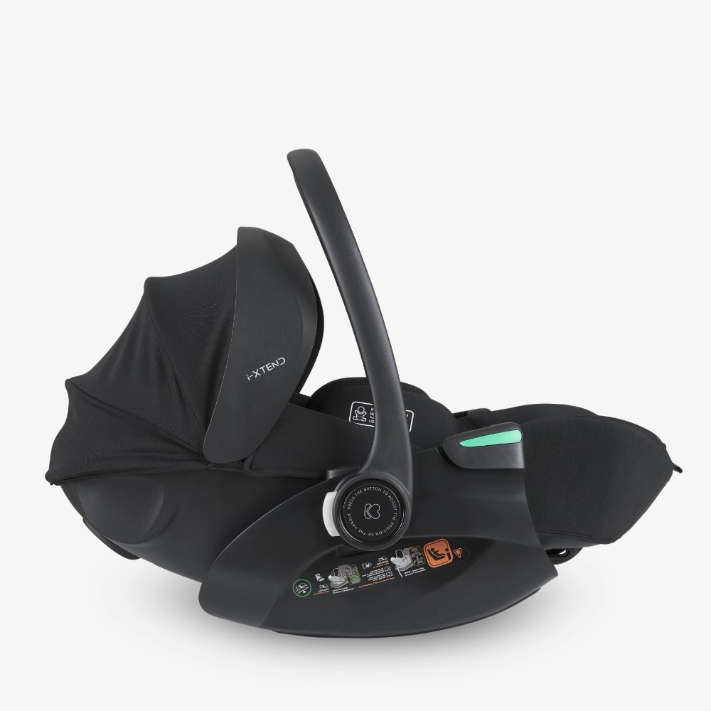 Η φωτογραφία δείχνει Δώστε στο νεογέννητό σας το καλύτερο ξεκίνημα με το κάθισμα αυτοκινήτου i-XTEND – μια ασφαλής και άνετη λύση σχεδιασμένη για βρέφη από 40 έως 87 cm, που καλύπτει όλες τις ηλικίες από νεογέννητο έως περίπου 2 ετών (0-13 kg).