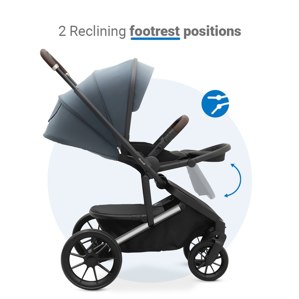 Η φωτογραφία δείχνει Dovadi Fly 2 σε 1&nbsp;NIGHT GREY&nbsp;– Στυλ, άνεση & πρακτικότητα σε κάθε βόλταΓιατί να το επιλέξετεΤο πολυκαρότσι Dovadi Fly 2 σε 1 σε κομψό χρώμα&nbsp;NIGHT GREY&nbsp;είναι η ιδανική επιλογή για γονείς που αναζητούν μοντέρνο design, πρακτικές λύσεις και απόλυτη ασφάλεια.