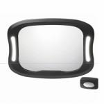 Ο μεγάλος καθρέφτης σάς προσφέρει μια ευρεία και καθαρή εικόνα του μωρού σας κατά την διάρκεια της οδήγησης σας.