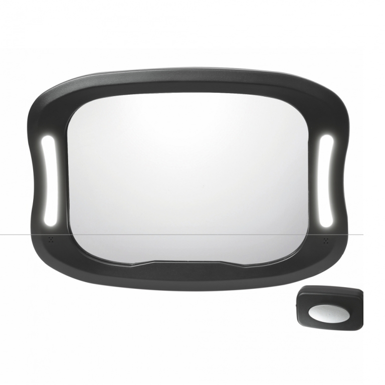 Ο μεγάλος καθρέφτης σάς προσφέρει μια ευρεία και καθαρή εικόνα του μωρού σας κατά την διάρκεια της οδήγησης σας.