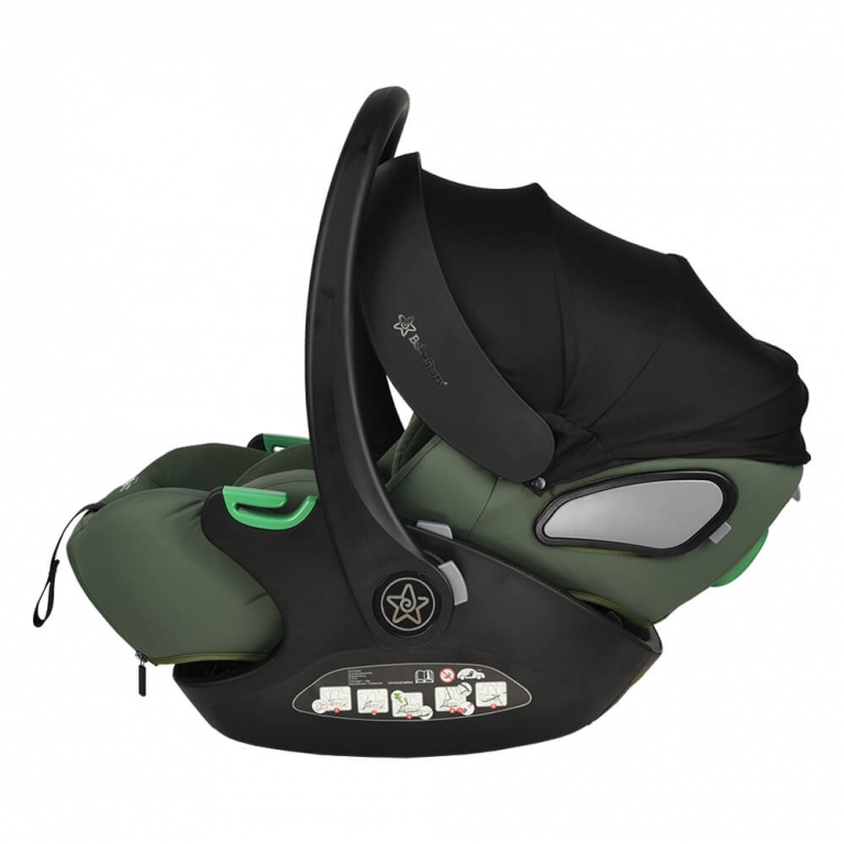 Η φωτογραφία δείχνει Το νέο baby i-Size βρεφικό κάθισμα αυτοκινήτου της Bebe Stars, είναι κατάλληλο για χρήση για παιδάκια με ύψος 40-87 cm ή 0-15 μηνών.