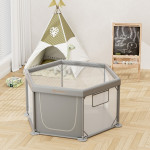 Το νέο πολύγονο υφασμάτινο παρκοκρέβατο Nestilo της BebeStars σχεδιάστηκε σε σχήμα εξάγωνου, ώστε να μην καταλαμβάνει μεγάλο χώρο στο δωμάτιο, αλλά να παρέχει αρκετό χώρο για τα παιδιά την ώρα του παιχνιδιού.