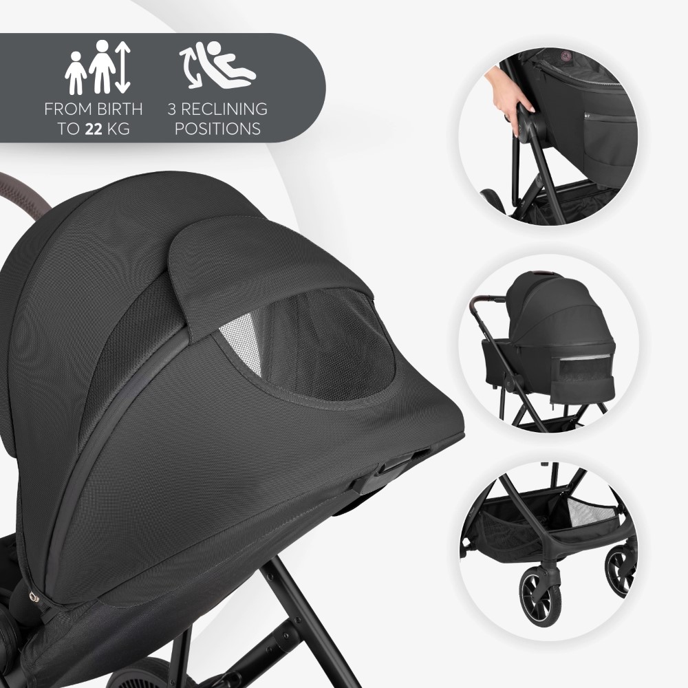 Γνωρίστε το CHIARA – ένα κομψό και λειτουργικό σύστημα ταξιδιού 3 σε 1, σχεδιασμένο να προσαρμόζεται αβίαστα στις ανάγκες του μωρού σας από τη γέννηση έως και 22 κιλά.
