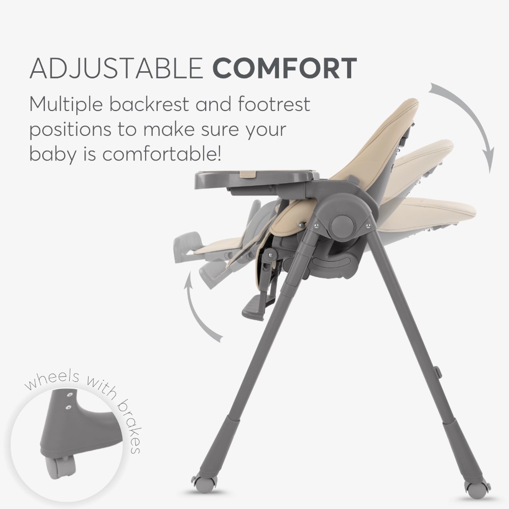 Κάντε την ώρα του γεύματος άνετη και βολική με την καρεκλάκι φαγητού PASTELLO 2, σχεδιασμένη προσεκτικά για παιδιά από την ηλικία που κάθονται έως και 36 μηνών.