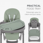 Η φωτογραφία δείχνει Κάντε την ώρα του γεύματος άνετη και βολική με την καρεκλάκι φαγητού PASTELLO 2, σχεδιασμένη προσεκτικά για παιδιά από την ηλικία που κάθονται έως και 36 μηνών.