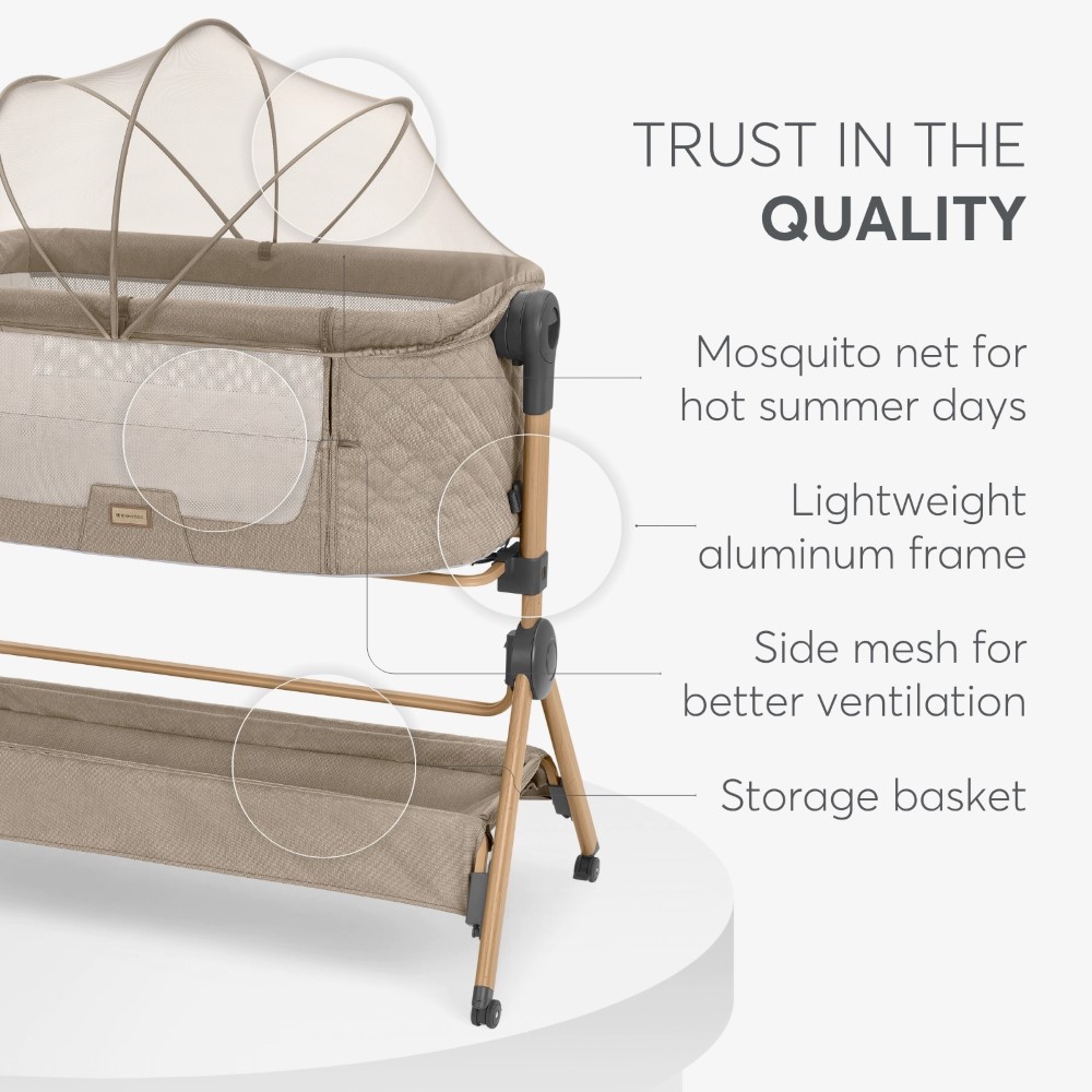 Το SLEAT ME είναι ένα πολυλειτουργικό προϊόν 2 σε 1 που μετατρέπεται από κούνια σε παιδικό καρεκλάκι με λίγα μόνο εύκολα βήματα.