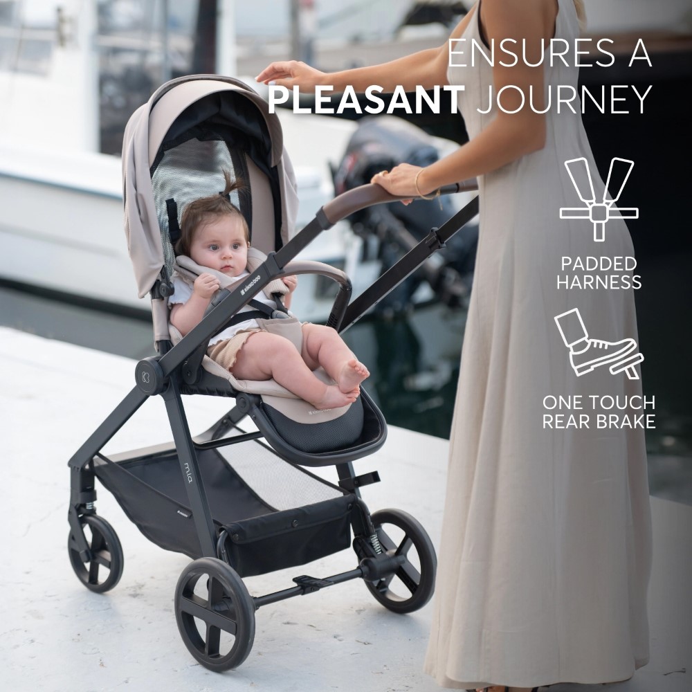 Ανακαλύψτε το MIA – ένα εκλεπτυσμένο και αξιόπιστο σύστημα καροτσιού 3 σε 1, σχεδιασμένο να συνοδεύει το παιδί σας από νεογέννητο έως 22 κιλά.