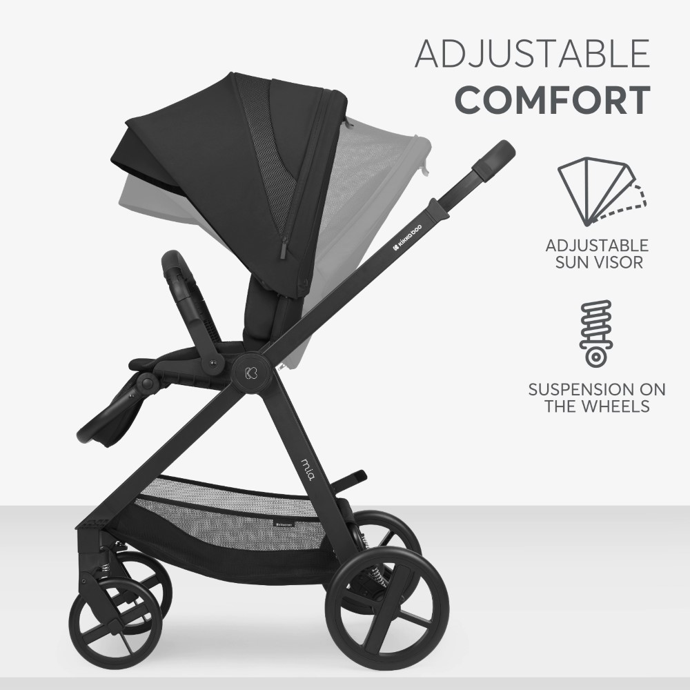 Ανακαλύψτε το MIA – ένα εκλεπτυσμένο και αξιόπιστο σύστημα καροτσιού 3 σε 1, σχεδιασμένο να συνοδεύει το παιδί σας από νεογέννητο έως 22 κιλά.