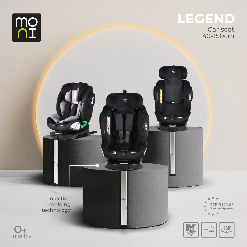 Η φωτογραφία δείχνει Σχεδιασμένο για μέγιστη ασφάλεια και άνεση, το Legend by Moni είναι κατάλληλο για παιδιά ύψους από 40 έως 150 cm.