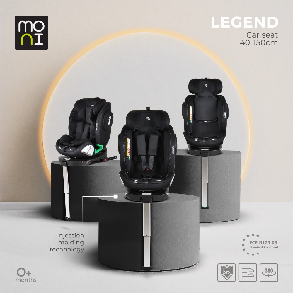 Η φωτογραφία δείχνει Σχεδιασμένο για μέγιστη ασφάλεια και άνεση, το Legend by Moni είναι κατάλληλο για παιδιά ύψους από 40 έως 150 cm.