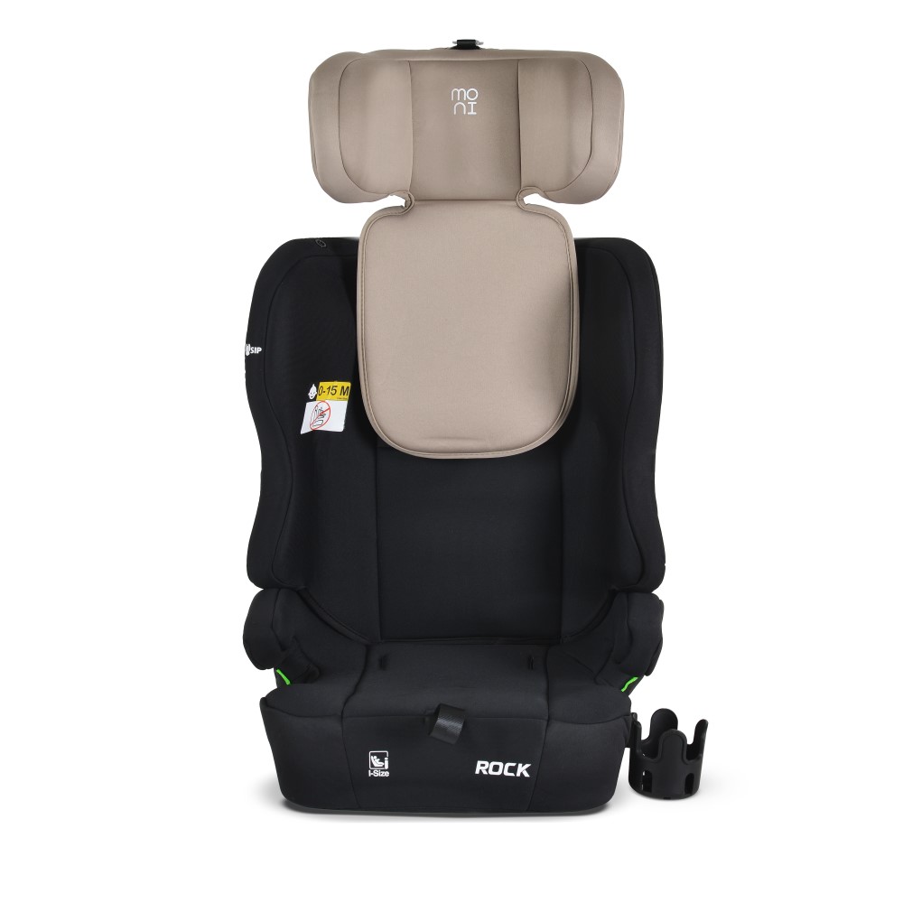 Η φωτογραφία δείχνει Το Rock by Moni είναι ένα πρακτικό και αξιόπιστο κάθισμα αυτοκινήτου, σχεδιασμένο για να παρέχει ασφάλεια και άνεση στο παιδί σας.
