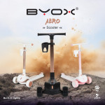 Παιδικό Scooter Aero από την Byox – Στυλ, Ασφάλεια & Διασκέδαση σε Ένα!Δώστε στο παιδί σας την ελευθερία να κινείται με σιγουριά και χαρά! Το Aero είναι ένα σκούτερ σχεδιασμένο με φροντίδα για μικρούς εξερευνητές ηλικίας 3 ετών και άνω.