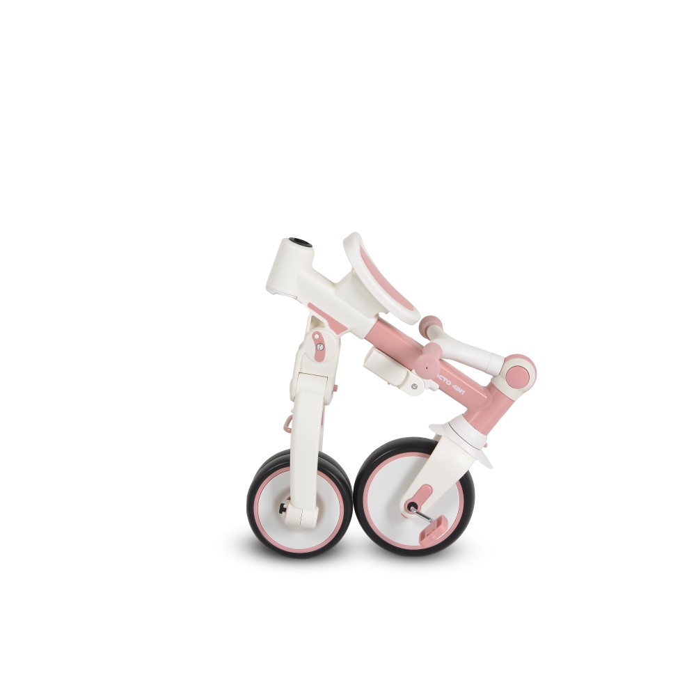 Η φωτογραφία δείχνει Compacto 4 σε 1, Byox – το τρίκυκλο που μεγαλώνει μαζί με το παιδί σας!Το πολυλειτουργικό τρίκυκλο Compacto 4 σε 1 έχει σχεδιαστεί για να προσαρμόζεται στις ανάγκες του παιδιού σας – από τις πρώτες κιόλας βόλτες μέχρι τις πρώτες ανεξάρτητες βόλτες του.