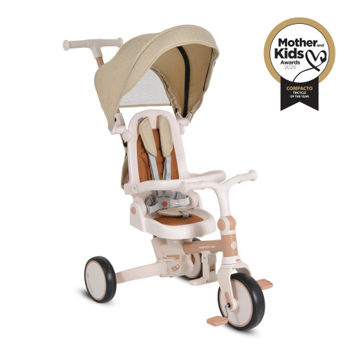 BYOX ΤΡΙΚΥΚΥΚΛΟ ΠΟΔΗΛΑΤΟ ΠΤΥΣΣΟΜΕΝΟ 4 ΣΕ 1 COMPACTO BEIGE 3800146231873