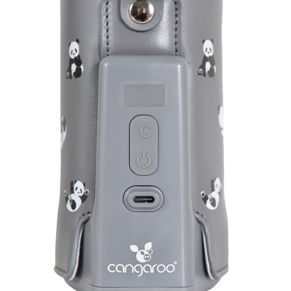 Η φωτογραφία δείχνει Ο φορητός θερμαντήρας μπιμπερό Caliente, Cangaroo, είναι ιδανικός για βόλτες, ταξίδια ή νυχτερινά τάισμα – χάρη στην ενσωματωμένη μπαταρία του, μπορείτε να ζεστάνετε τα μπιμπερό του μωρού σας οπουδήποτε χωρίς να χρειάζεστε πρίζα.