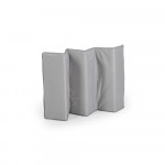 Η φωτογραφία δείχνει Με το γοητευτικό σχέδιο σπιτιού και τα απαλά χρώματα, το πτυσσόμενο παρκκρέβατο PlayHouse της Cangaroo φέρνει θαλπωρή και χαρά σε κάθε παιδί.