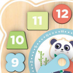 Η φωτογραφία δείχνει Ανακαλύψτε τον χρόνο με έναν διασκεδαστικό τρόπο με το ξύλινο τρισδιάστατο ρολόι ταξινόμησης.