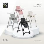 Η φωτογραφία δείχνει Καρέκλα φαγητού Rico – στυλ, άνεση και ασφάλεια από τη Moni.