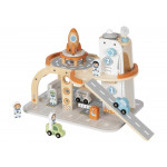 Η φωτογραφία δείχνει Ξεκινήστε μια διαστρική περιπέτεια με τον Ξύλινο Διαστημικό Σταθμό από την Tooky Toy! Αυτό το εντυπωσιακό σετ παιχνιδιού συνδυάζει τη διασκέδαση, τη φαντασία και το παιχνίδι ρόλων σε έναν μοναδικό κοσμικό κόσμο.