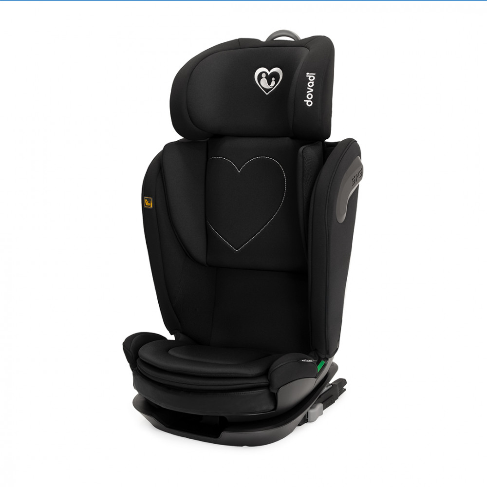 Η φωτογραφία δείχνει Το κάθισμα αυτοκινήτου Dovadi Angel i-Size προσφέρει την ιδανική λύση για την ασφαλή και άνετη μετακίνηση παιδιών από 100cm έως 150cm (περίπου 4 έως 12 ετών).