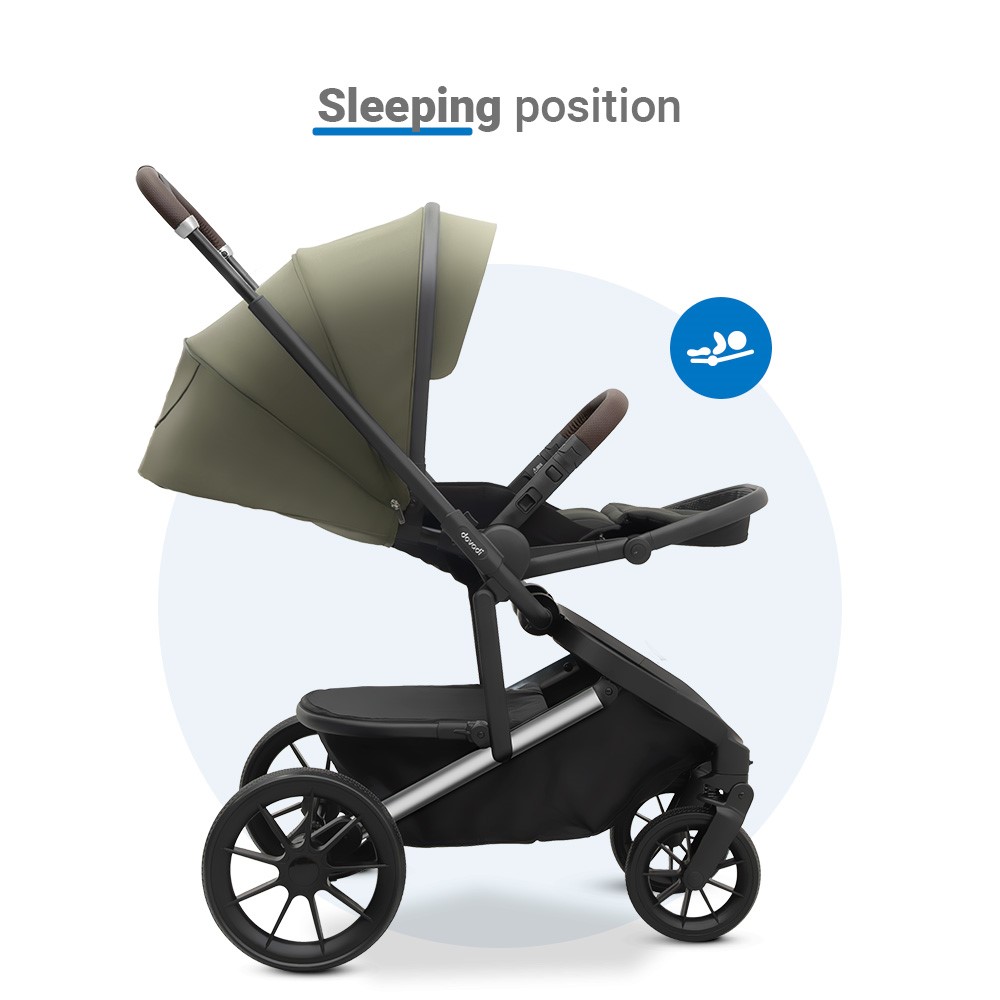 Η φωτογραφία δείχνει Dovadi Fly 3 σε 1 Forest Green – Στυλ, άνεση & πρακτικότητα σε κάθε βόλταΓιατί να το επιλέξετεΤο πολυκαρότσι Dovadi Fly 2 σε 1 σε κομψό χρώμα Forest Green είναι η ιδανική επιλογή για γονείς που αναζητούν μοντέρνο design, πρακτικές λύσεις και απόλυτη ασφάλεια.