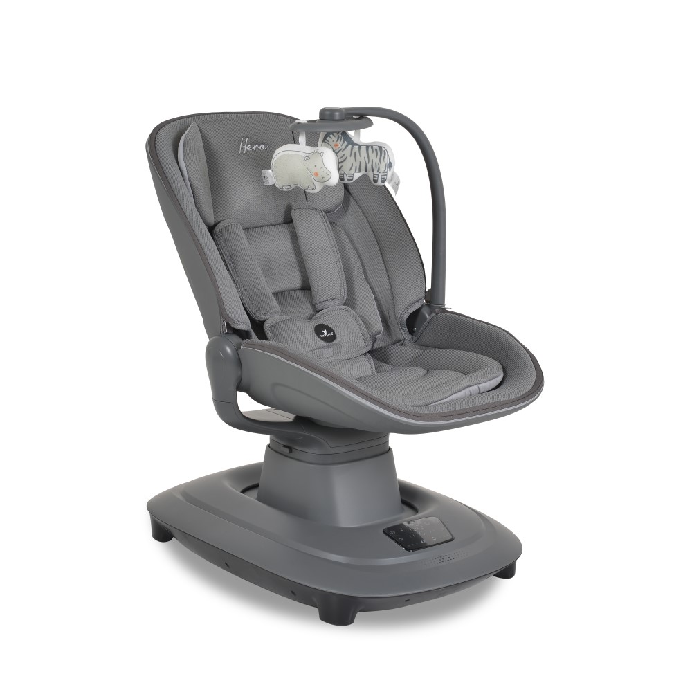 Η φωτογραφία δείχνει Χαρίστε στο μωρό σας άνεση, ασφάλεια και απαλό λίκνισμα με την κούνια Hera από την Cangaroo – μια μοντέρνα λύση που συνδυάζει στυλ, λειτουργικότητα και καινοτόμο τεχνολογία.
