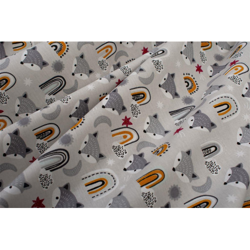 Πάνα Χασέ bebe Fox 527 80X80 Grey 100% Cotton 31111328056