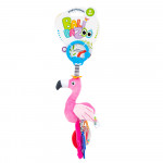 Μια παραδεισένια ατμόσφαιρα στα χέρια του παιδιού σας! Ένα πολύχρωμο φλαμίνγκο θα φτιάξει τη διάθεση του μωρού και θα του προσφέρει ψυχαγωγία.