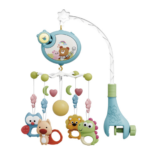 BEBE STARS ΜΟΥΣΙΚΟ ΚΡΕΒΑΤΙΟΥ ΜΕ ΦΩΣ CARTOON BEAR BLUE 860-130