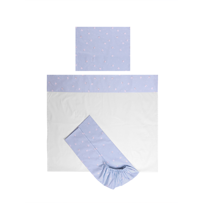 Το βαμβακερό σετ κρεβατιού TINY 3 τεμαχίων θα προσφέρει στο μωρό σας ιδιαίτερη άνεση.