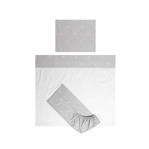 LORELLI ΣΕΤ ΒΡΕΦΙΚΑ ΣΕΝΤΟΝΙΑ ΚΟΥΝΙΑΣ TINY DREAM TRIO 70/140 BEAR GREY 20801205903