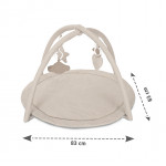 LORELLI ΧΑΛΑΚΙ ΔΡΑΣΤΗΡΙΟΤΗΤΩΝ MOMENTS Διάμετρος: 83cmΑψίδα με παιχνίδια Υφασμάτινα παιχνίδια με ήχο και κουδούνισμαΜαλακό υφασμάτινο μαξιλαράκιΚατάλληλο για 0+ μηνών