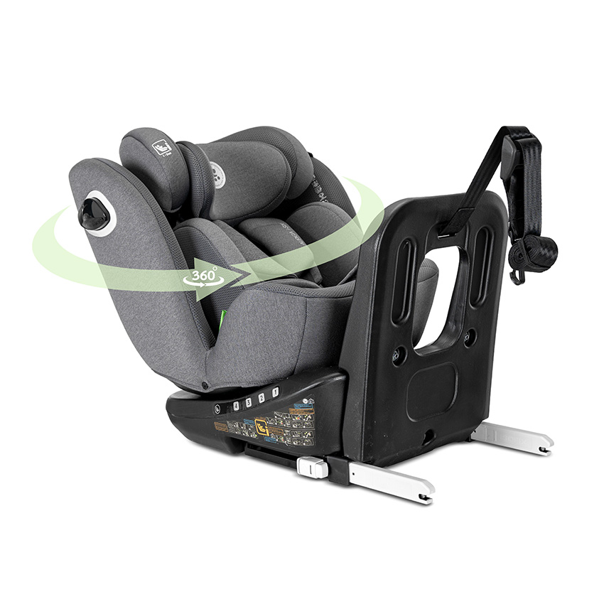 Η φωτογραφία δείχνει LORELLI ΚΑΘΙΣΜΑ ΑΥΤΟΚΙΝΗΤΟΥ Anti Rebound ISOFIX 360 AURIGA i-SIZE 40-150CM Περιστροφή 360 μοιρώνΕύκολη εγκατάσταση μέσω ISOFIX και άνω ζώνης για ύψος 40-105 cm και με ζώνη ασφαλείας ενηλίκων με ή χωρίς εξαρτήματα ISOFIX για ύψος 100-150 cm.