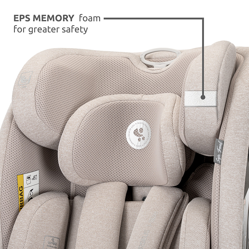 Η φωτογραφία δείχνει LORELLI ΚΑΘΙΣΜΑ ΑΥΤΟΚΙΝΗΤΟΥ i-SIZE 40-150CM ISOFIX Εύκολη εγκατάσταση μέσω ISOFIX και ποδιού στήριξης για ύψος 40-105 cm και με ζώνη ασφαλείας ενηλίκων με ή χωρίς εξαρτήματα ISOFIX γιαύψος 100-150 cm.