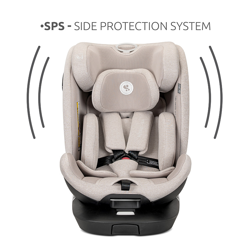 Η φωτογραφία δείχνει LORELLI ΚΑΘΙΣΜΑ ΑΥΤΟΚΙΝΗΤΟΥ i-SIZE 40-150CM ISOFIX Εύκολη εγκατάσταση μέσω ISOFIX και ποδιού στήριξης για ύψος 40-105 cm και με ζώνη ασφαλείας ενηλίκων με ή χωρίς εξαρτήματα ISOFIX γιαύψος 100-150 cm.