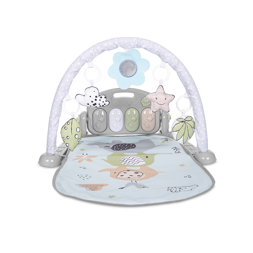 Η φωτογραφία δείχνει LORELLI ΧΑΛΑΚΙ ΔΡΑΣΤΗΡΙΟΤΗΤΩΝ ΜΕ ΠΙΑΝΟ 'MY FIRST PIANO'Αψίδα με 4 παιχνίδια και έναν καθρέφτη σε σχήμα λουλουδιούΞαπλώστε για να παίξετεΜαλακό υφασμάτινο υπόστρωμαΑνάπτυξη κινητικών δεξιοτήτωνΠροώθηση της ικανότητας σκέψηςΤο πιάνο μπορεί να χρησιμοποιηθεί ανεξάρτηταΜέγεθος: 73x6