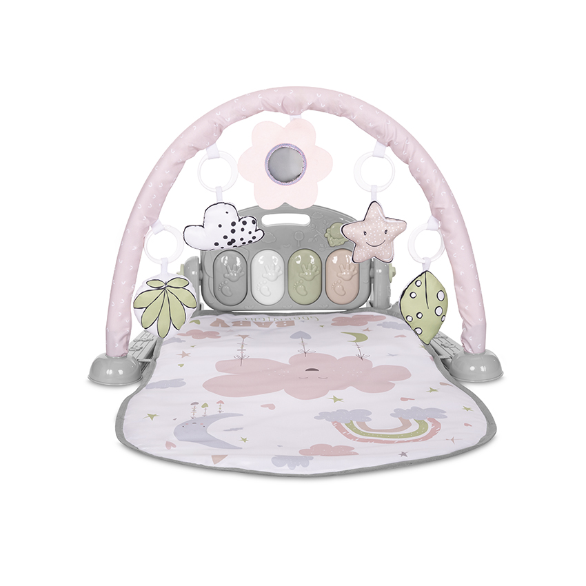 Η φωτογραφία δείχνει LORELLI ΧΑΛΑΚΙ ΔΡΑΣΤΗΡΙΟΤΗΤΩΝ ΜΕ ΠΙΑΝΟ 'MY FIRST PIANO'Αψίδα με 4 παιχνίδια και έναν καθρέφτη σε σχήμα λουλουδιούΞαπλώστε για να παίξετεΜαλακό υφασμάτινο υπόστρωμαΑνάπτυξη κινητικών δεξιοτήτωνΠροώθηση της ικανότητας σκέψηςΤο πιάνο μπορεί να χρησιμοποιηθεί ανεξάρτηταΜέγεθος: 73x6