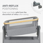 Η φωτογραφία δείχνει KIKKA BOO NANNA 2 ένα πρακτικό και κομψό λίκνο σχεδιασμένο να παρέχει ασφάλεια και άνεση στα νεογέννητα, προσφέροντας παράλληλα ευκολία στους γονείς.