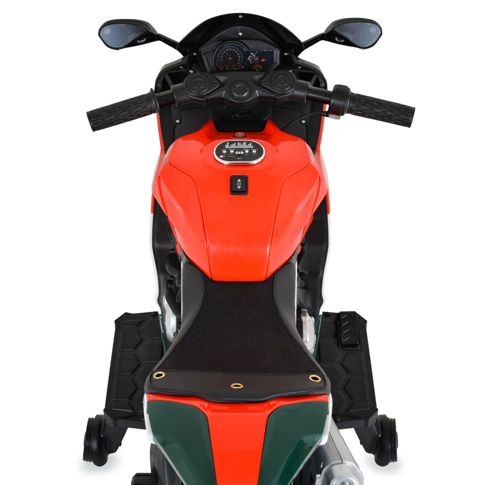 Η φωτογραφία δείχνει Moni, Παιδική Ηλεκτρική Μοτοσικλέτα Surfer για Παιδιά – Για Μικρούς που Αναζητούν την Περιπέτεια!Χαρίστε στο παιδί σας τον ενθουσιασμό της ελευθερίας και του ενθουσιασμού με την Surfer – μια κομψή, ισχυρή και απόλυτα ασφαλή ηλεκτρική μοτοσικλέτα, ειδικά σχεδιασμένη για παιδιά ηλ