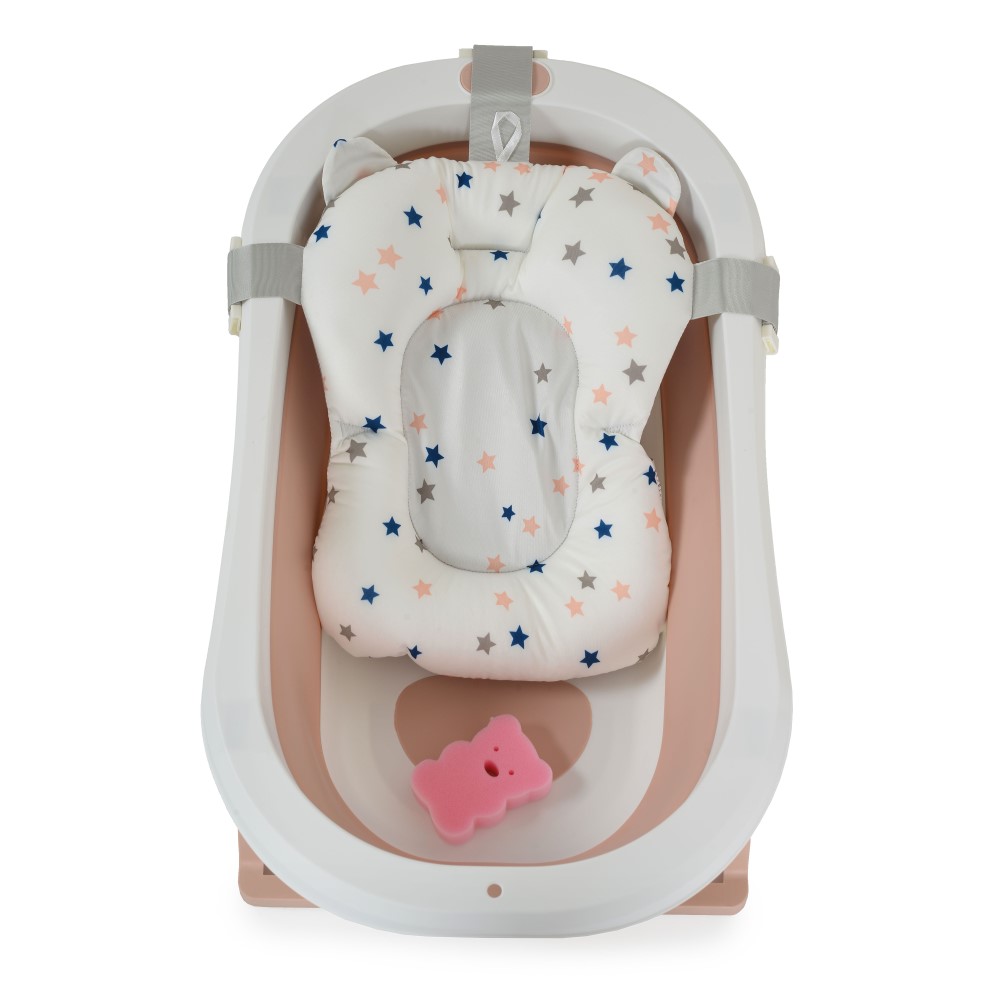 Η φωτογραφία δείχνει Σετ Μπάνιου 3 Τεμαχίων με Πτυσσόμενη Μπανιέρα Palma, Moni – Άνεση και Ευκολία από την Πρώτη Μέρα!Μετατρέψτε την ώρα του μπάνιου σε μια χαρούμενη εμπειρία με αυτό το πρακτικό και κομψό σετ, ειδικά σχεδιασμένο για τα μικρά παιδιά.