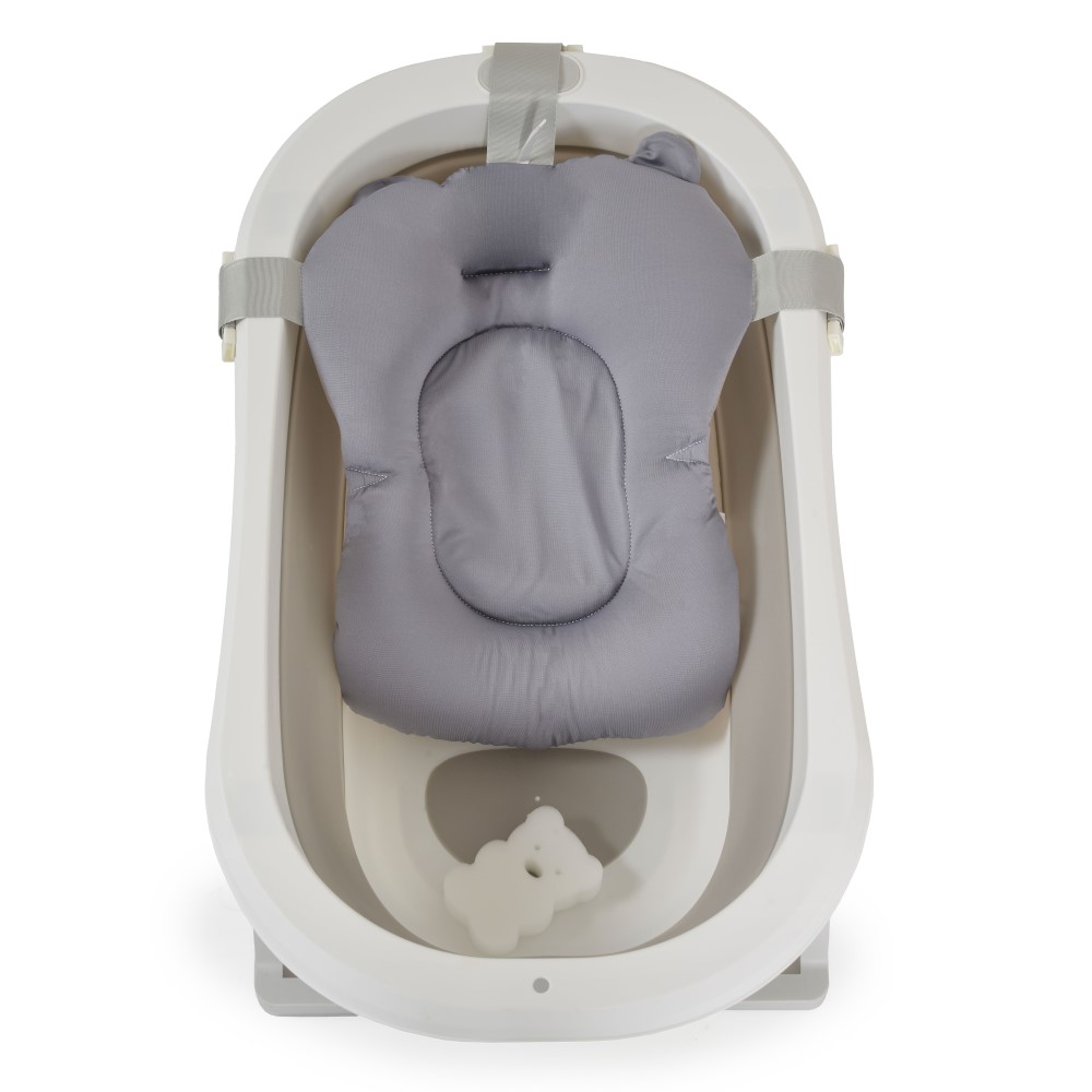 Η φωτογραφία δείχνει Σετ Μπάνιου 3 Τεμαχίων με Πτυσσόμενη Μπανιέρα Palma, Moni – Άνεση και Ευκολία από την Πρώτη Μέρα!Μετατρέψτε την ώρα του μπάνιου σε μια χαρούμενη εμπειρία με αυτό το πρακτικό και κομψό σετ, ειδικά σχεδιασμένο για τα μικρά παιδιά.