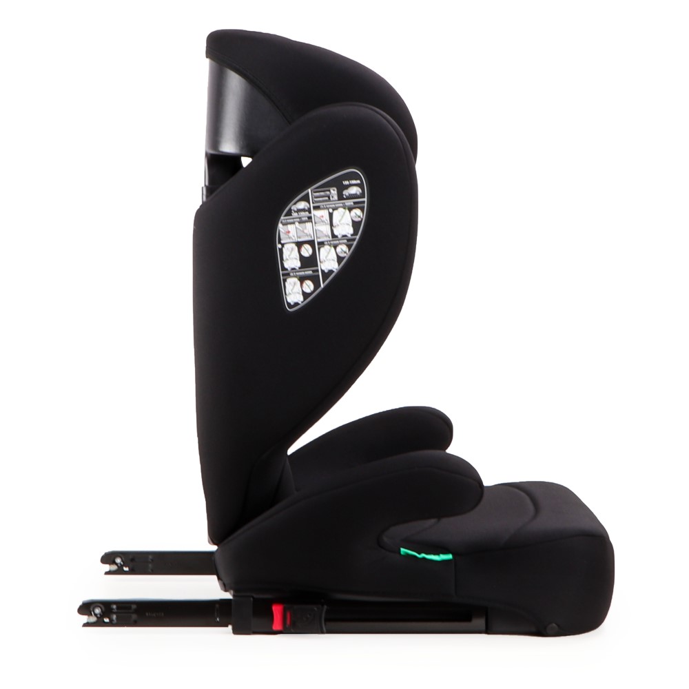 Το κάθισμα αυτοκινήτου i-Race της Moni έχει σχεδιαστεί για παιδιά με ύψος από 100 έως 150 cm, σύμφωνα με το τελευταίο πρότυπο ασφαλείας R129/i-Size.