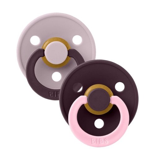 BIBS ΣΕΤ ΠΙΠΙΛΕΣ 2ΤΜΧ – COLOUR – FUSION DUSKY LILAC/PLUM – ΣΤΡΟΓΓΥΛΗ No2
