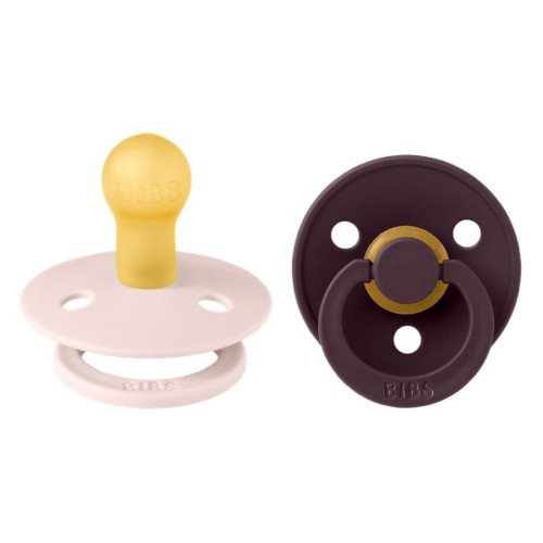 BIBS ΣΕΤ ΠΙΠΙΛΕΣ 2ΤΜΧ – COLOUR – PETAL/PLUM – ΣΤΡΟΓΓΥΛΗ No2