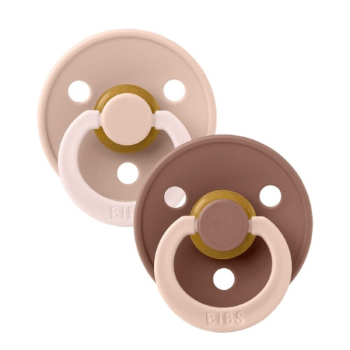 BIBS ΣΕΤ ΠΙΠΙΛΕΣ 2ΤΜΧ – COLOUR – FUSION DUSKY BLUSH/WOODCHUCK – ΣΤΡΟΓΓΥΛΗ No3