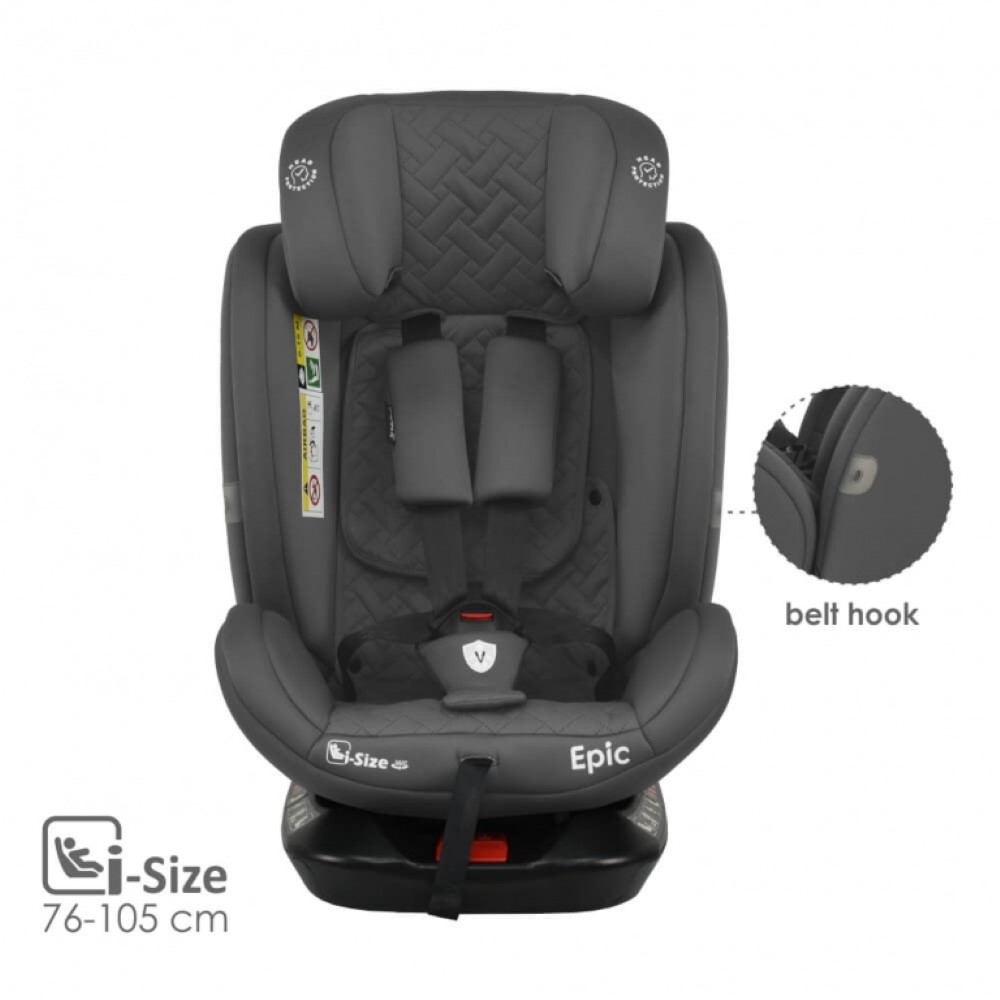 Η φωτογραφία δείχνει Το κάθισμα αυτοκινήτου Epic είναι το νέο κάθισμα της Bebe Stars, το οποίο ήρθε για να σας συνεπάρει! Η πρόοδος της τεχνολογίας προσφέρει νέες λύσεις συνεχώς.